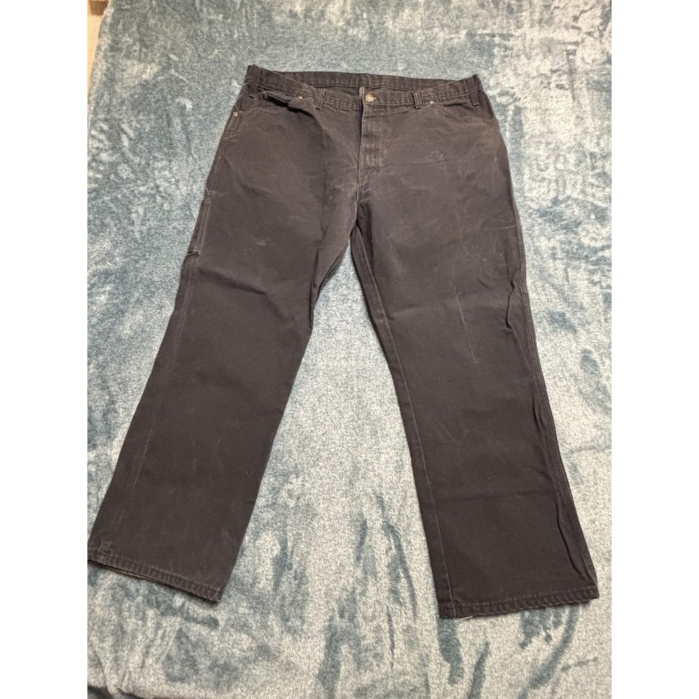 Dickies Mens 44x30 Carpenter Pants Relaxed Straight Workwear Black 1939RBK